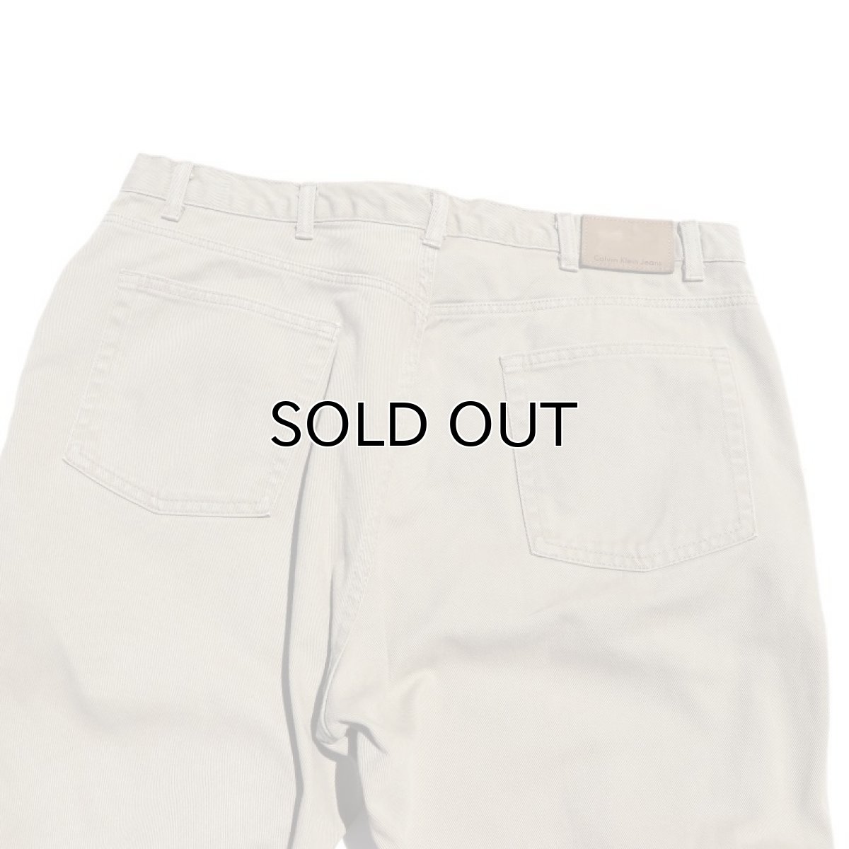 画像3: 1990's~ "Calvin Klein Jeans" Cotton Twill 5-Pocket Pants　KHAKI　size W40INCH (3)