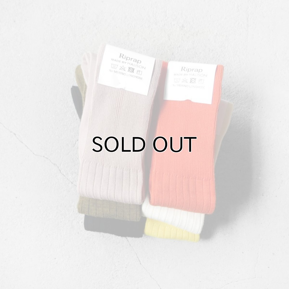 画像4: Riprap "NZ MERINO LONG HOSE SOCKS" made by HALISON　size MEN'S FREE (25~27cm) (4)