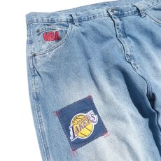 画像7: 1990's "unk" -NBA- Logo Patch Baggy Denim Pants　BLUE DENIM　size  W43INCH (7)
