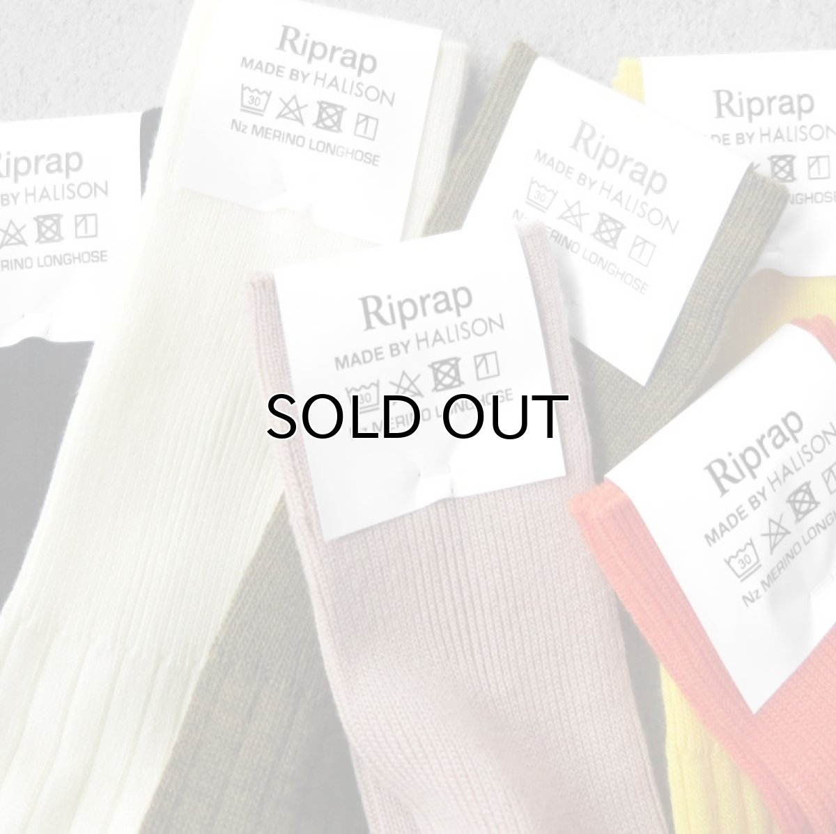 画像3: Riprap "NZ MERINO LONG HOSE SOCKS" made by HALISON　size MEN'S FREE (25~27cm) (3)