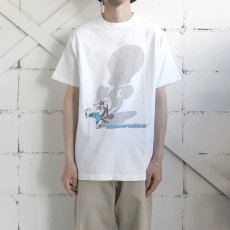 画像2: 1990's "LOONEY TUNES" Character Print T-Shirt　WHITE　size M (2)