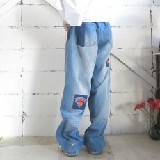 画像3: 1990's "unk" -NBA- Logo Patch Baggy Denim Pants　BLUE DENIM　size  W43INCH (3)