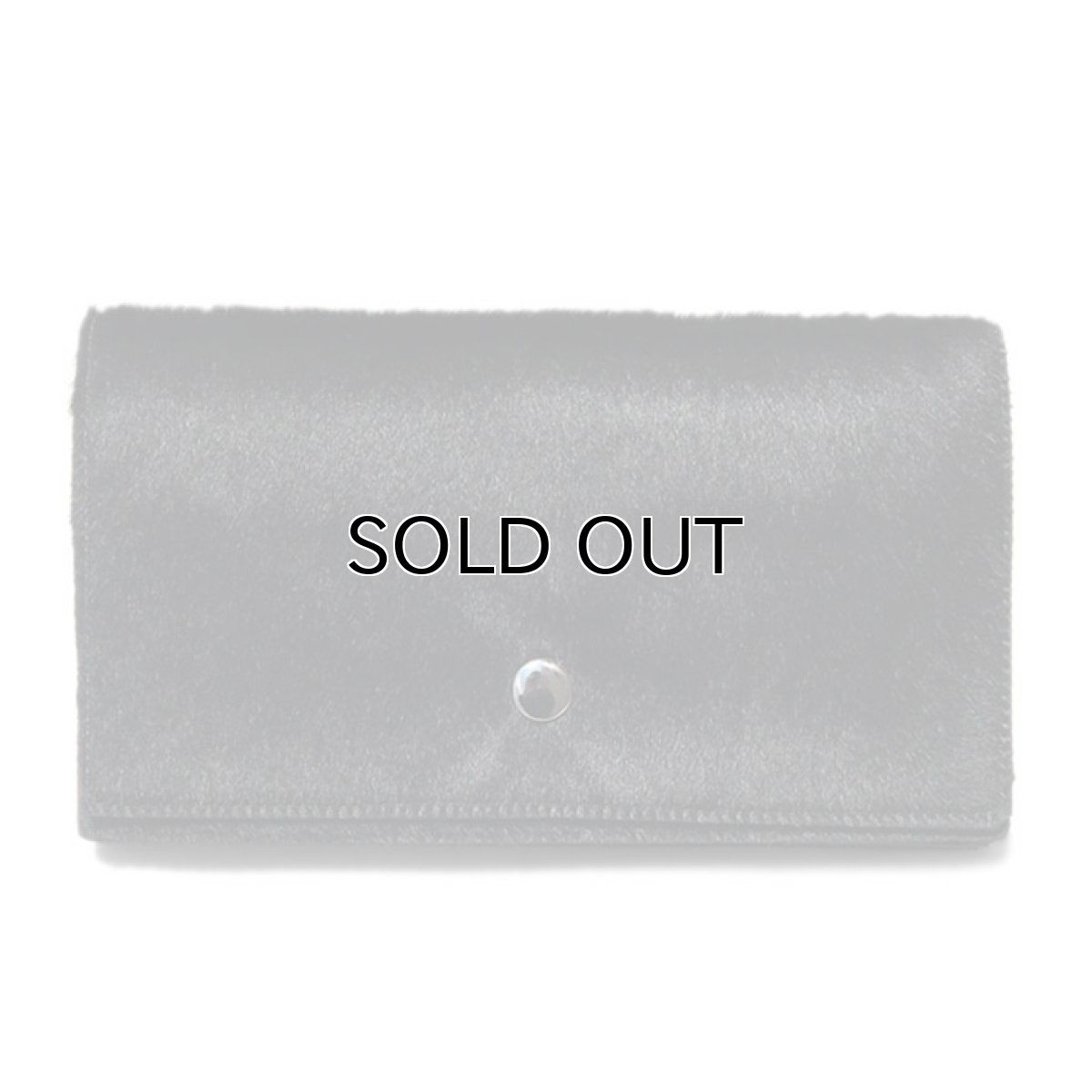 画像1: "JUTTA NEUMANN" Calf Hair Leather Wallet "Waiter's Wallet" -長財布-　color BLACK / TURQUOISE BLUE (1)