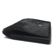 画像3: "JUTTA NEUMANN" Calf Hair Leather Wallet "Waiter's Wallet" -長財布-　color BLACK / TURQUOISE BLUE (3)