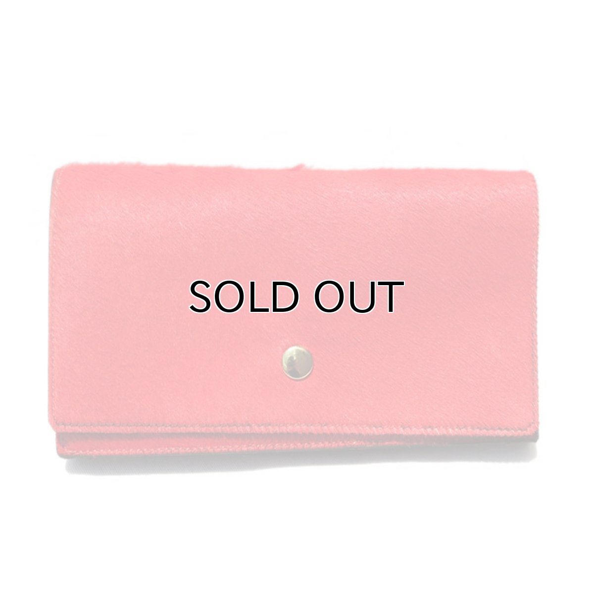 画像1: "JUTTA NEUMANN" Calf Hair Leather Wallet "Waiter's Wallet" -長財布-　color ORANGE / MOCHA BROWN (1)