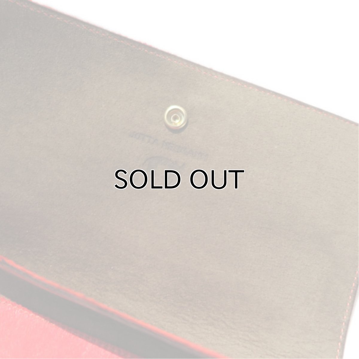 画像5: "JUTTA NEUMANN" Calf Hair Leather Wallet "Waiter's Wallet" -長財布-　color ORANGE / MOCHA BROWN (5)