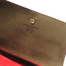 画像5: "JUTTA NEUMANN" Calf Hair Leather Wallet "Waiter's Wallet" -長財布-　color ORANGE / MOCHA BROWN (5)