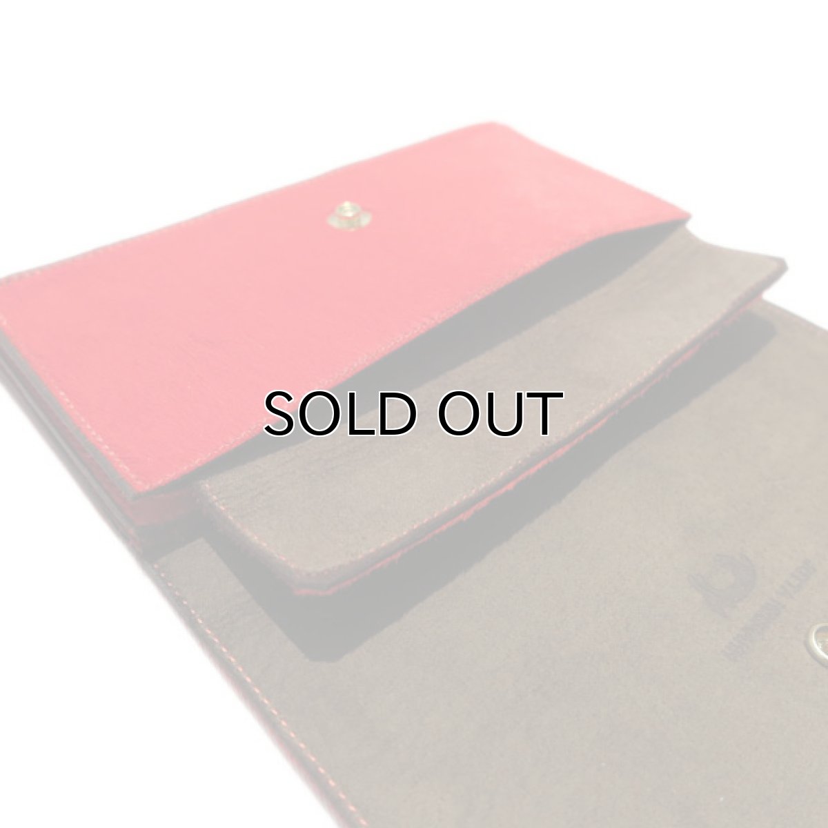 画像7: "JUTTA NEUMANN" Calf Hair Leather Wallet "Waiter's Wallet" -長財布-　color ORANGE / MOCHA BROWN (7)