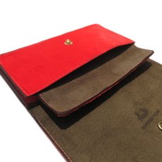 画像7: "JUTTA NEUMANN" Calf Hair Leather Wallet "Waiter's Wallet" -長財布-　color ORANGE / MOCHA BROWN (7)