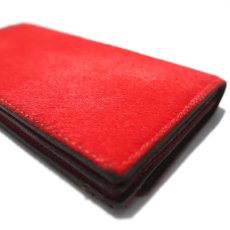 画像8: "JUTTA NEUMANN" Calf Hair Leather Wallet "Waiter's Wallet" -長財布-　color ORANGE / MOCHA BROWN (8)