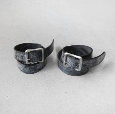 画像1: Riprap "OFFSET BELT" -BRITISH BRIDLE-　color BLACK　size FREE (1)