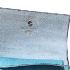 画像7: "JUTTA NEUMANN" Calf Hair Leather Wallet "Waiter's Wallet" -長財布-　color DUSTY BLUE / BABY BLUE (7)