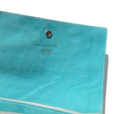 画像6: "JUTTA NEUMANN" Calf Hair Leather Wallet "Waiter's Wallet" -長財布-　color WHITE / SKY BLUE (6)