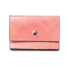 画像1: "JUTTA NEUMANN" Leather Wallet "Waiter's Wallet"  -MEDIUM SIZE-　color CORAL / DEEP PINK (1)
