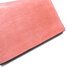画像8: "JUTTA NEUMANN" Leather Wallet "Waiter's Wallet"  -MEDIUM SIZE-　color CORAL / DEEP PINK (8)