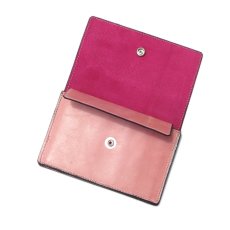 画像4: "JUTTA NEUMANN" Leather Wallet "Waiter's Wallet"  -MEDIUM SIZE-　color CORAL / DEEP PINK (4)