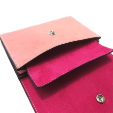 画像6: "JUTTA NEUMANN" Leather Wallet "Waiter's Wallet"  -MEDIUM SIZE-　color CORAL / DEEP PINK (6)