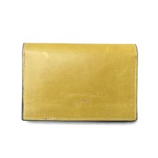 画像2: "JUTTA NEUMANN" Leather Wallet "Waiter's Wallet"  -MEDIUM SIZE-　color MUSTARD / VIOLET (2)