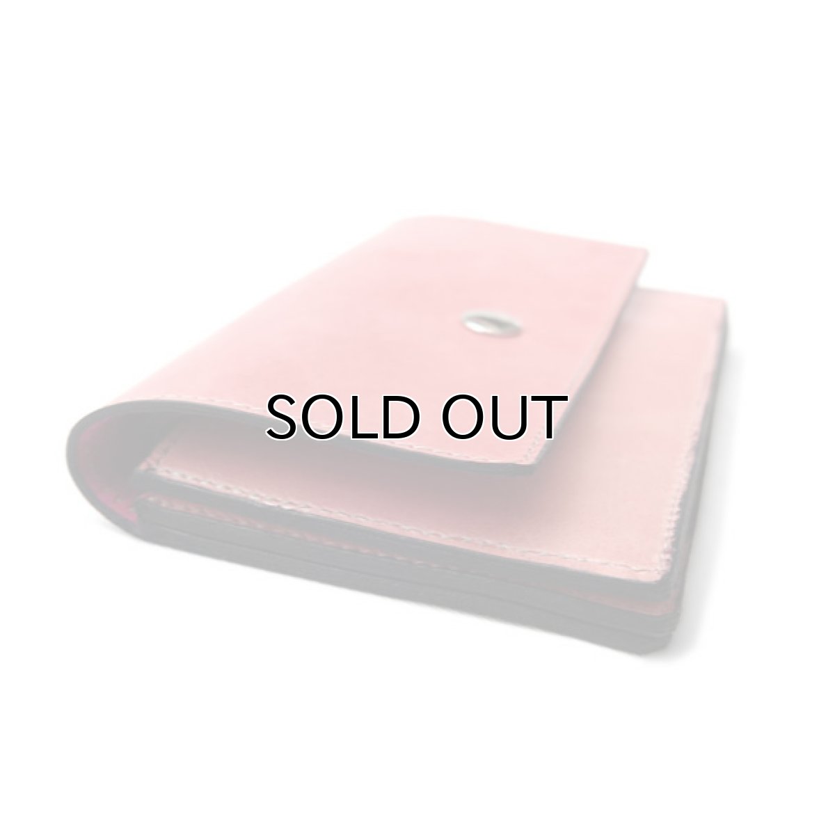 画像3: "JUTTA NEUMANN" Leather Wallet "Waiter's Wallet"  -MEDIUM SIZE-　color CORAL / DEEP PINK (3)