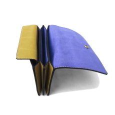 画像5: "JUTTA NEUMANN" Leather Wallet "Waiter's Wallet"  -MEDIUM SIZE-　color MUSTARD / VIOLET (5)