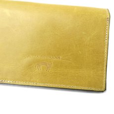 画像8: "JUTTA NEUMANN" Leather Wallet "Waiter's Wallet"  -MEDIUM SIZE-　color MUSTARD / VIOLET (8)