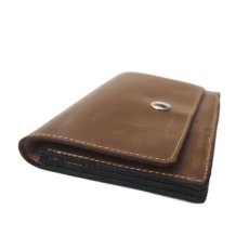 画像3: "JUTTA NEUMANN" Leather Wallet "Waiter's Wallet"  -MEDIUM SIZE-　color SADDLE / LIGHT BROWN (3)