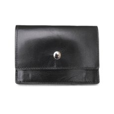 画像1: "JUTTA NEUMANN" Leather Wallet "Waiter's Wallet"  -MEDIUM SIZE-　color BLACK / GREY NAVY (1)