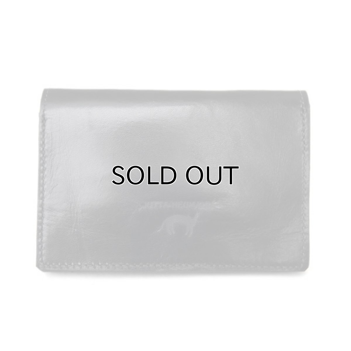 画像2: "JUTTA NEUMANN" Leather Wallet "Waiter's Wallet"  -MEDIUM SIZE- color BLACK / GREY NAVY (2)
