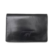 画像2: "JUTTA NEUMANN" Leather Wallet "Waiter's Wallet"  -MEDIUM SIZE-　color BLACK / GREY NAVY (2)