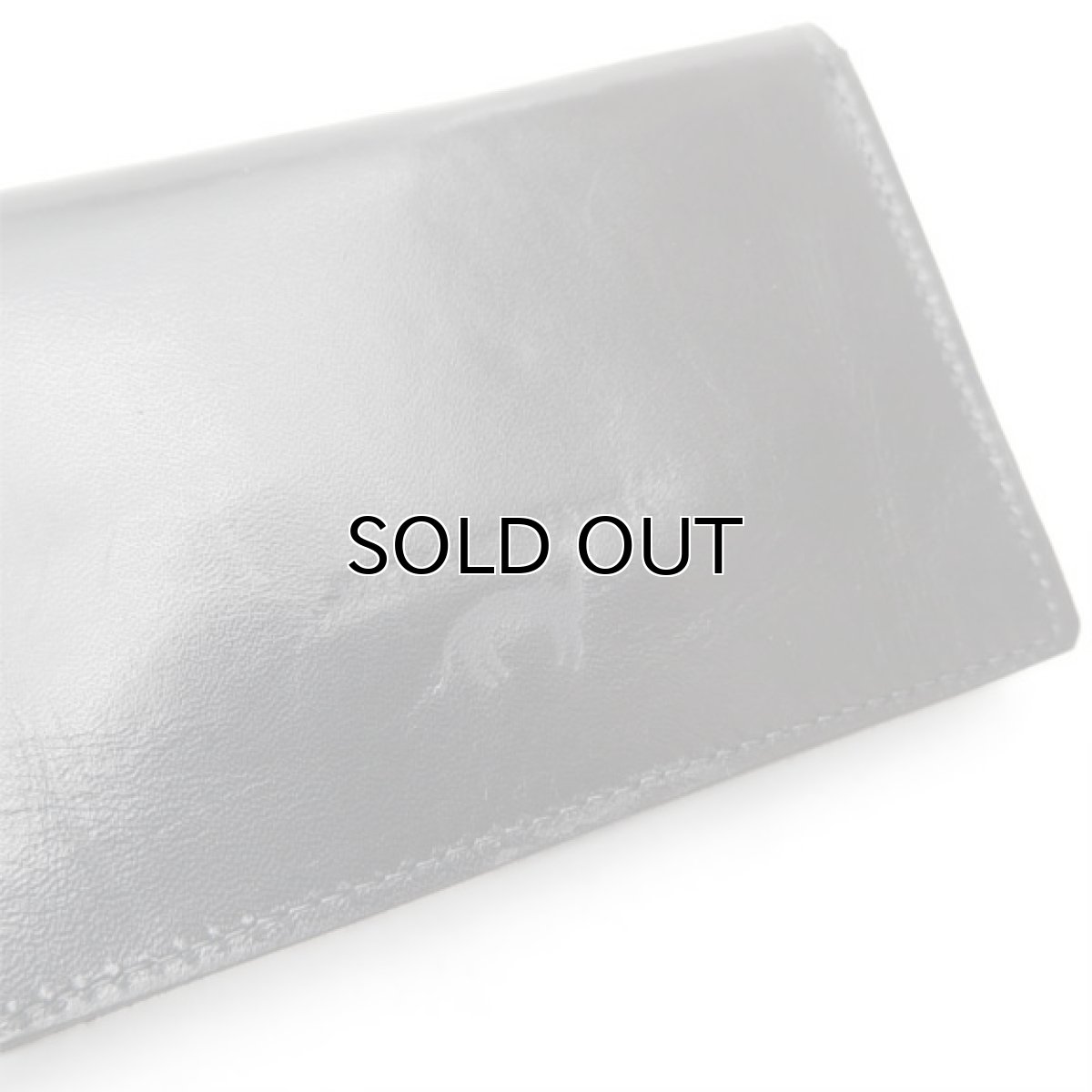 画像8: "JUTTA NEUMANN" Leather Wallet "Waiter's Wallet"  -MEDIUM SIZE- color BLACK / GREY NAVY (8)
