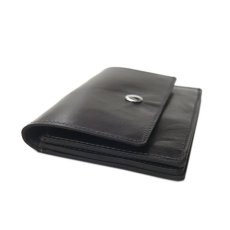 画像3: "JUTTA NEUMANN" Leather Wallet "Waiter's Wallet"  -MEDIUM SIZE-　color BLACK / GREY NAVY (3)