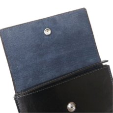 画像7: "JUTTA NEUMANN" Leather Wallet "Waiter's Wallet"  -MEDIUM SIZE-　color BLACK / GREY NAVY (7)