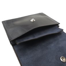 画像6: "JUTTA NEUMANN" Leather Wallet "Waiter's Wallet"  -MEDIUM SIZE-　color BLACK / GREY NAVY (6)