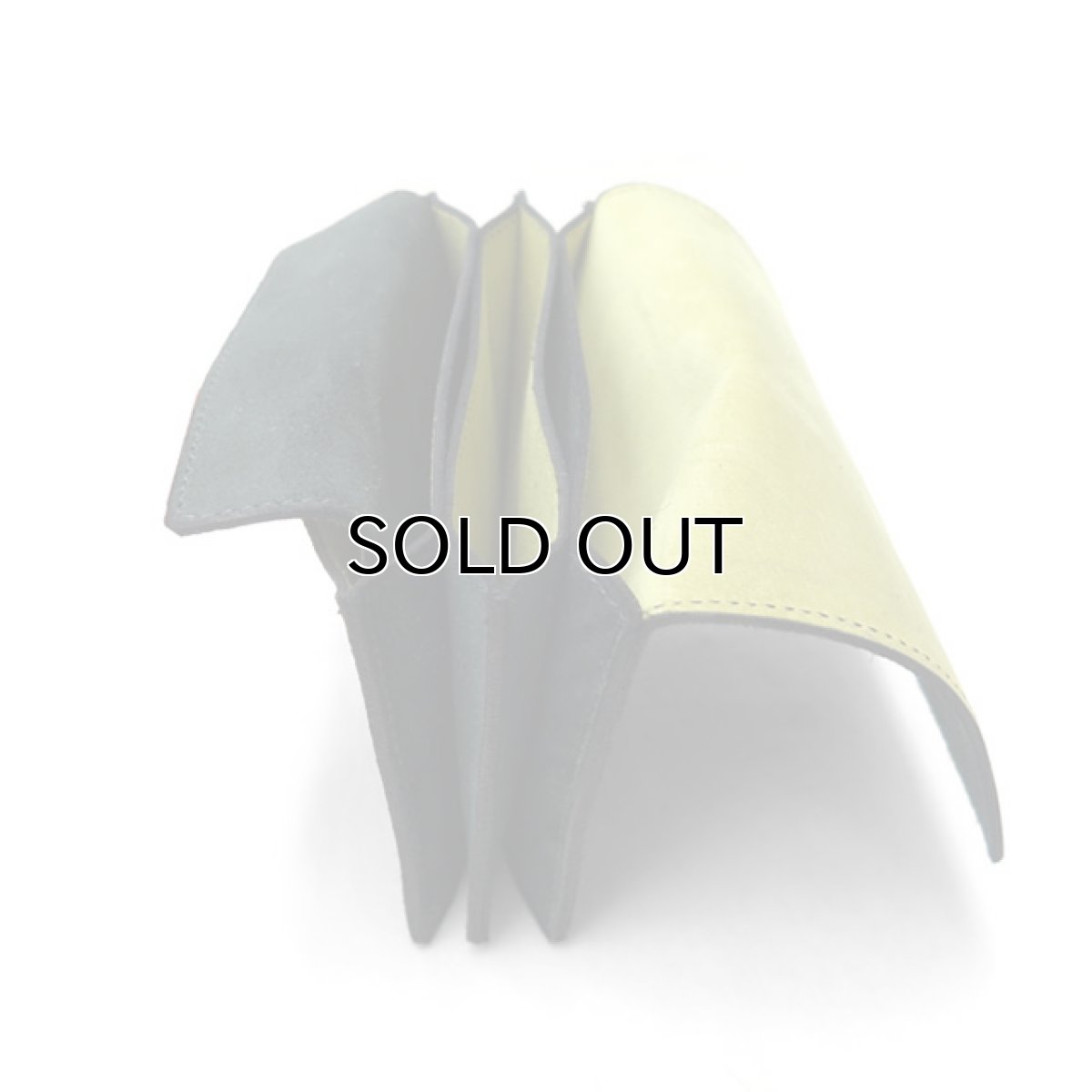 画像5: "JUTTA NEUMANN" Suede Leather Wallet "Waiter's Wallet"  -MEDIUM SIZE-　color HUNTER GREEN / LIME YELLOW (5)