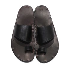 画像2: JUTTA NEUMANN "ALICE" Leather Sandal　BLACK　size 9 D (2)