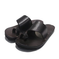 画像1: JUTTA NEUMANN "ALICE" Leather Sandal　BLACK　size 9 D (1)