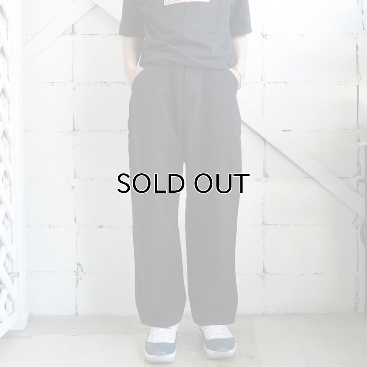 画像2: "Carhartt" Duck Canvas Painter Work Trousers　BLACK　size W33INCH (2)