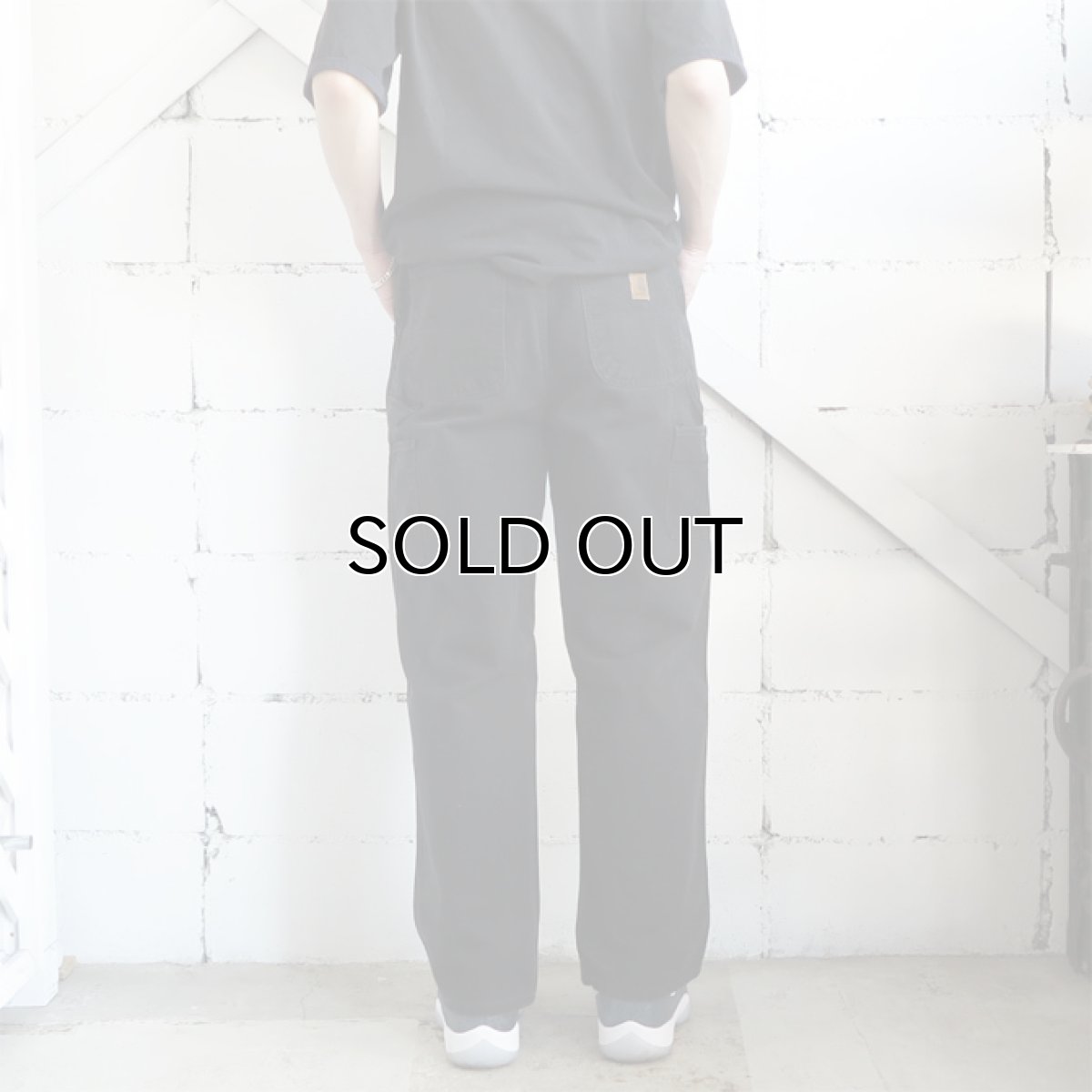 画像8: "Carhartt" Duck Canvas Painter Work Trousers　BLACK　size W33INCH (8)