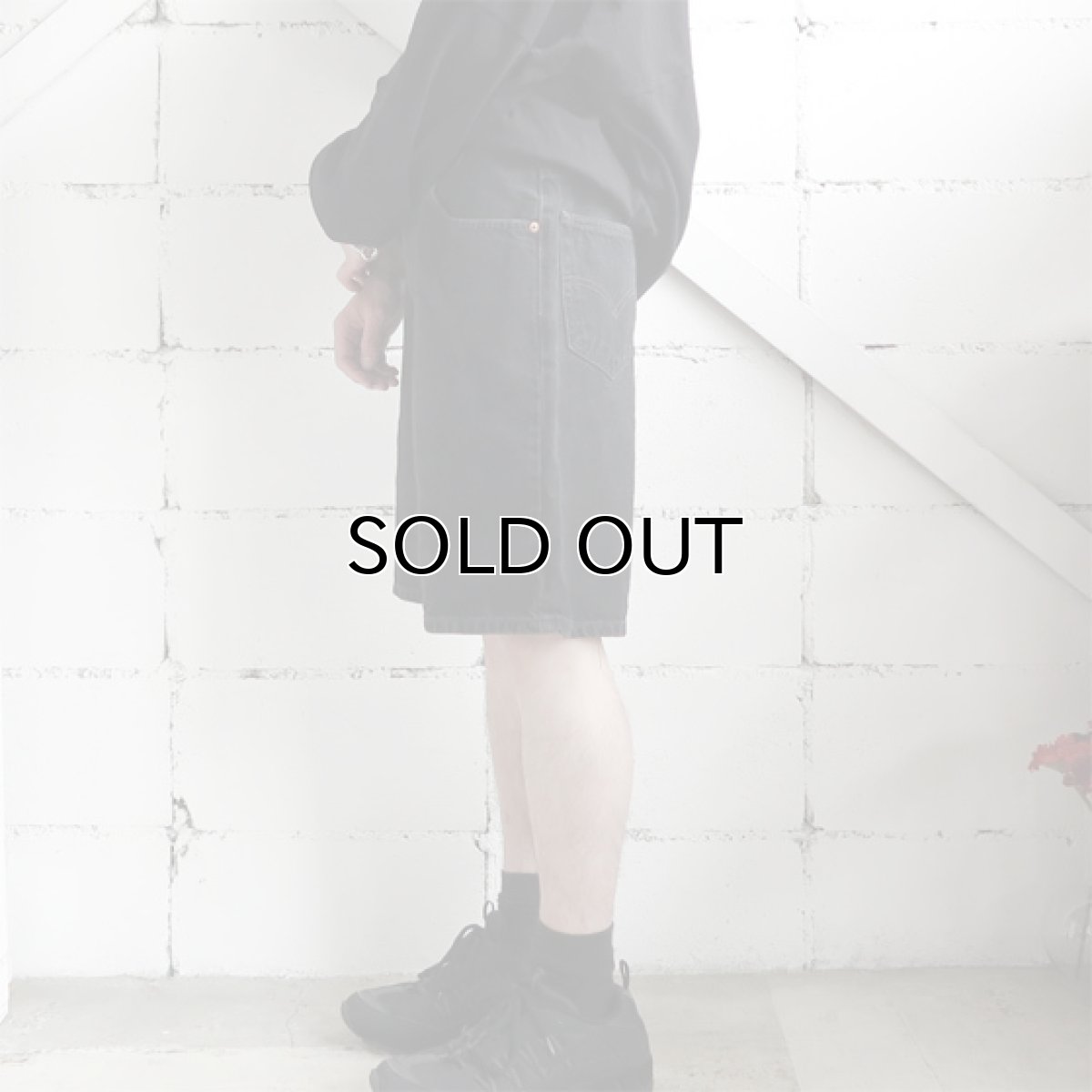 画像3: 1990's~ Levi's "550" Relaxed Fit Denim Shorts　BLACK DENIM　size W33INCH (3)