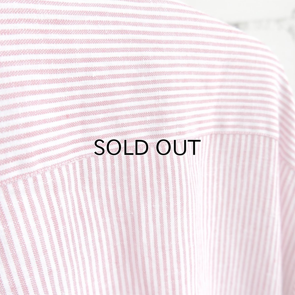 画像6: 1980's "Brooks Brothers" Irish Linen B.D. Shirt　RED STRIPE　size L-XL (6)