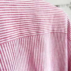 画像6: 1980's "Brooks Brothers" Irish Linen B.D. Shirt　RED STRIPE　size L-XL (6)
