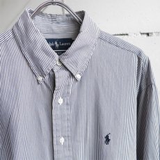 画像3: "Ralph Lauren" BLAKE  Broad B.D. Shirt　BLUE STRIPE　size L (3)