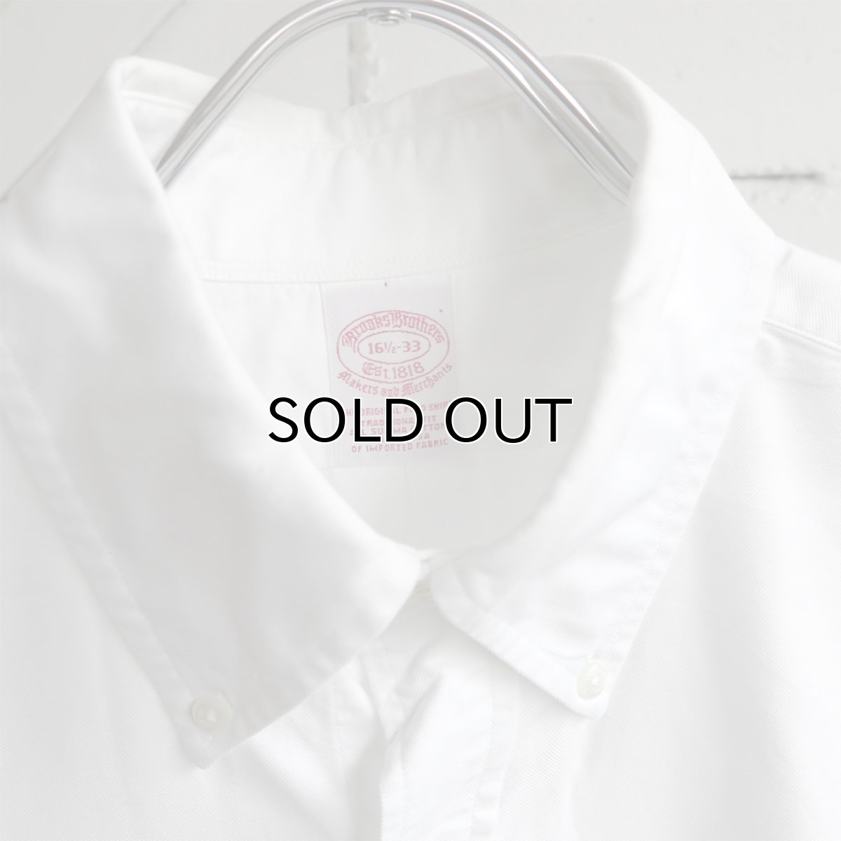 画像3: 1990's U.S.A. "Brooks Brothers" Oxford B.D. Shirt　WHITE　size L (3)