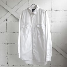 画像1: 1990's "GAP" Light Twill B.D. Shirt　WHITE　size XL (1)