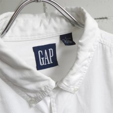 画像3: 1990's "GAP" Light Twill B.D. Shirt　WHITE　size XL (3)