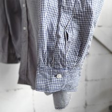 画像6: 1990's "Brooks Brothers" Broad B.D. Shirt　NAVY CHECK　size XL-XXL (6)