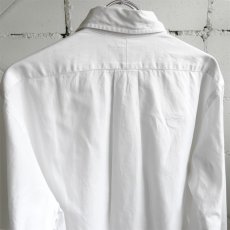 画像4: 1990's "LAND'S END" Pinpoint Oxford Shirt　WHITE　size M-L (4)