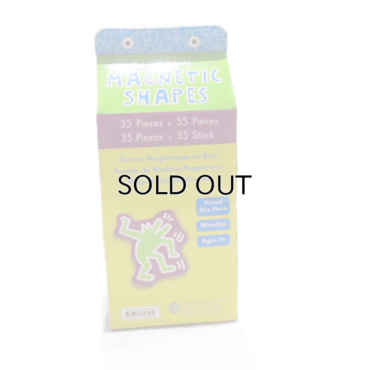 画像3: 新品 KEITH HARINGl(キースヘリング) Wooden MAGNETIC SHAPES(マグネット) 35piece入り (3)