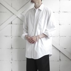 画像2: 1990's "LAND'S END" Pinpoint Oxford Shirt　WHITE　size M-L (2)