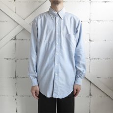 画像6: 1990's "Brooks Brothers" Supima Cotton Oxford B.D. Shirt　SAX BLUE　size M-L (6)